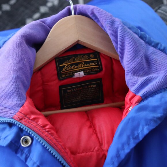 vintage eddie bauer snowsuit * snow suit * size large womens * euc * blue / red - Picture 11 of 11